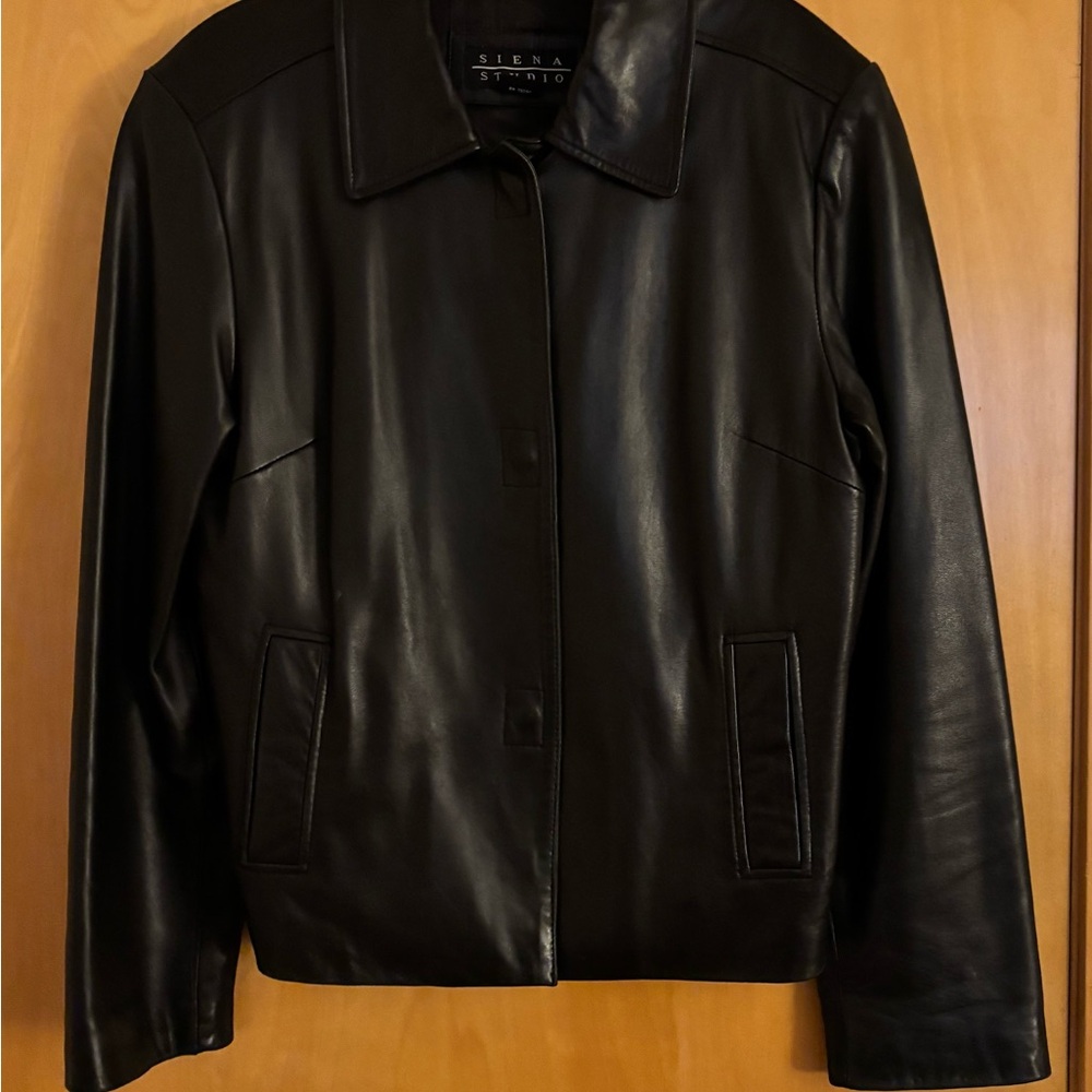 Light Weight Leather Jacket/Size Medium - image 1